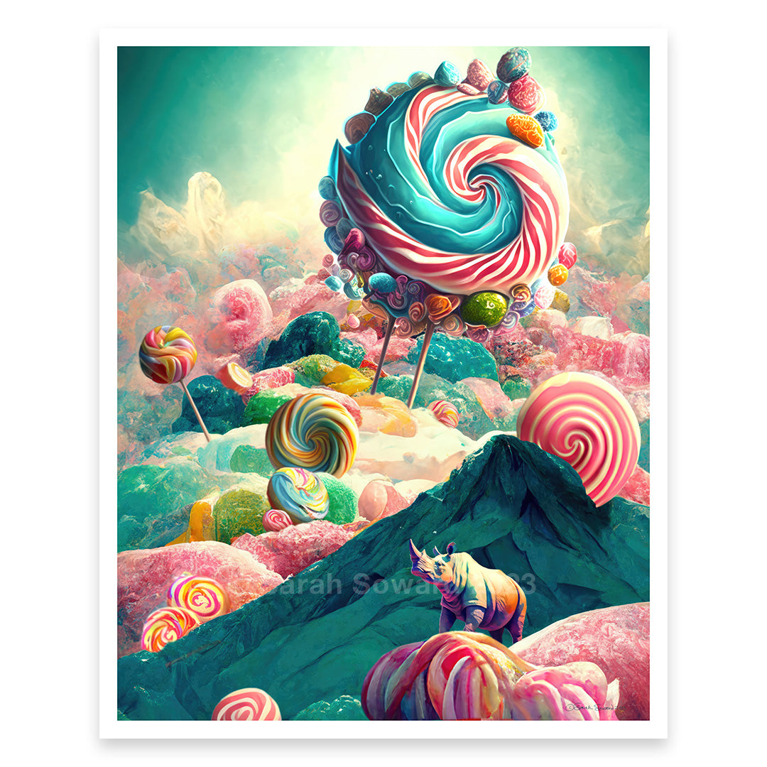 Flavor Mountain, Rhino Candy Print