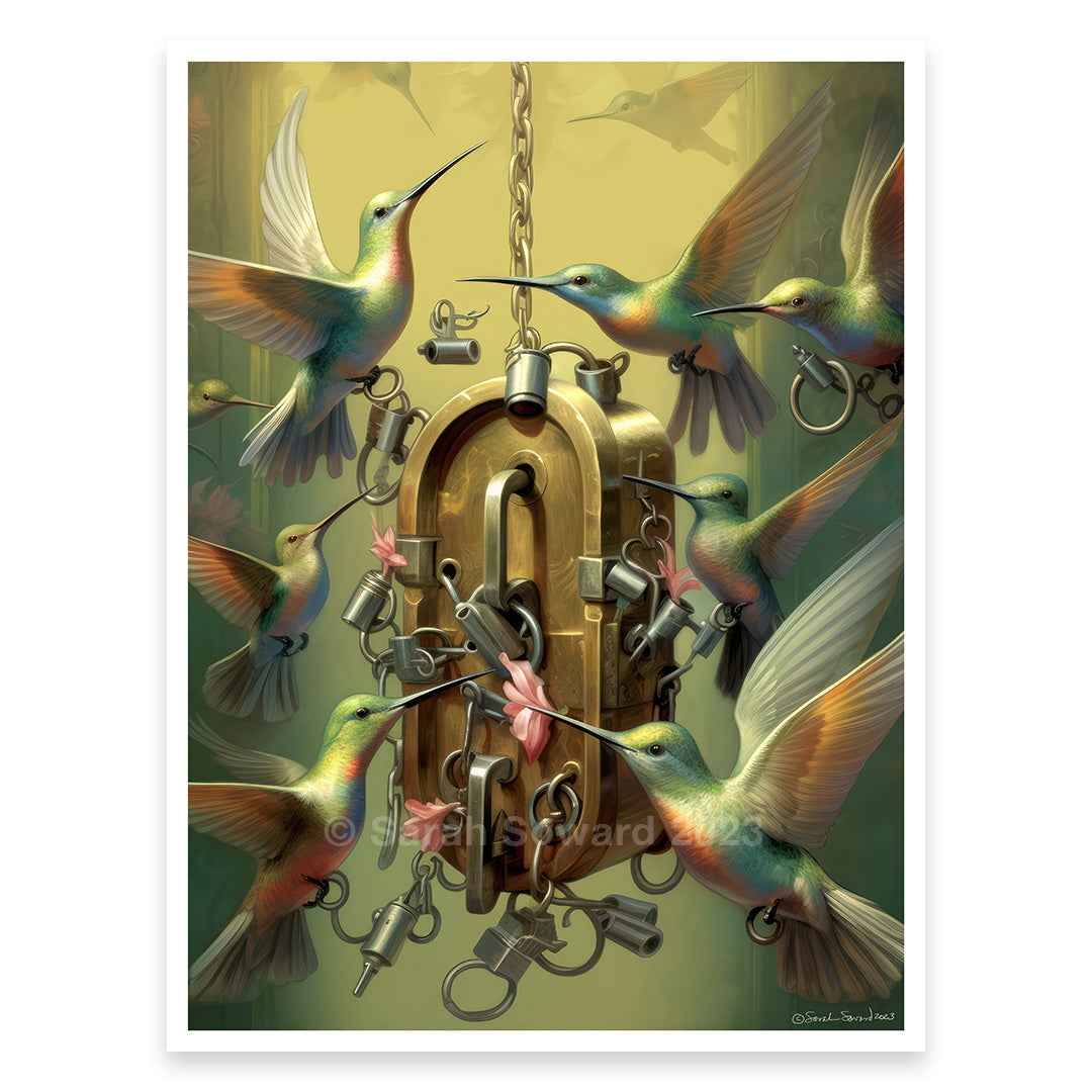 Lock Pickers, Hummingbird Print