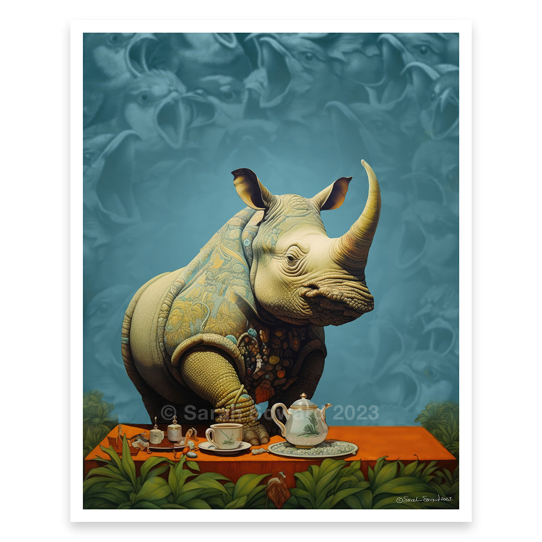 Without Concern, Rhino Print
