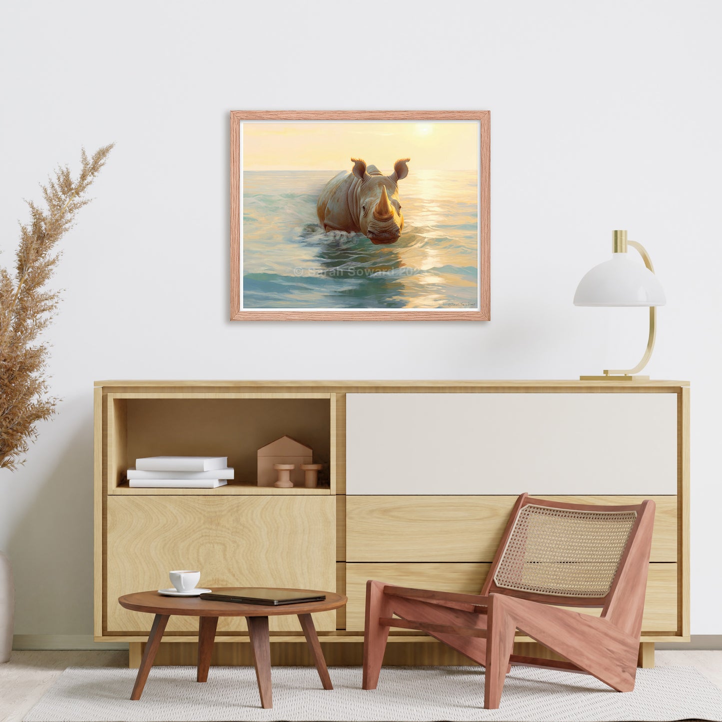Safe at Sea, Rhino Print