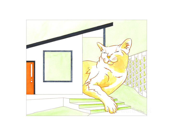 Ulysses, Modern House Cats Painting