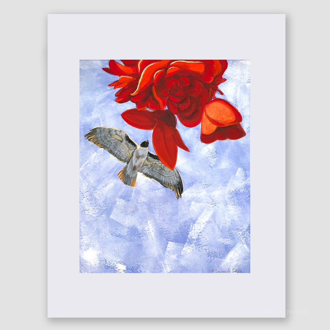 Visiting Red, Original Painting