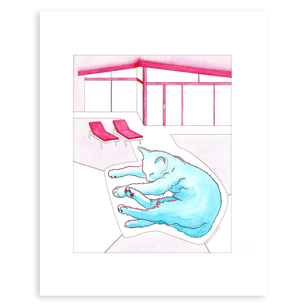 Zag, Modern House Cats Painting