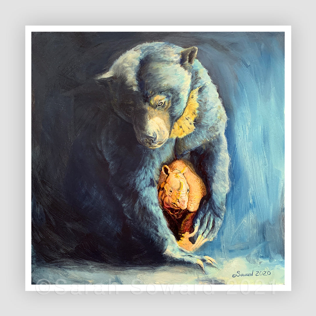 Callisto, Sun Bear and Rhino Open Edition Print