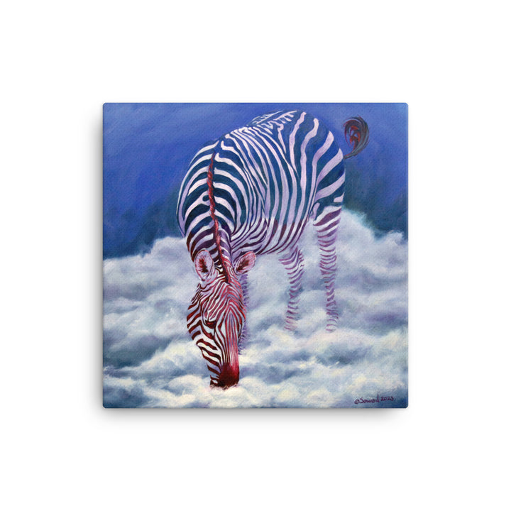 Filling Up, Cloud Zebra, Canvas Print