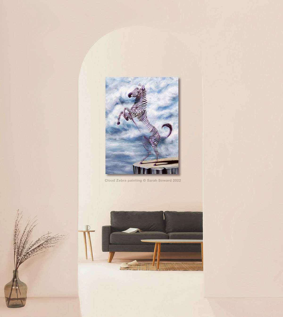 Cloud Zebra, Original oil painting