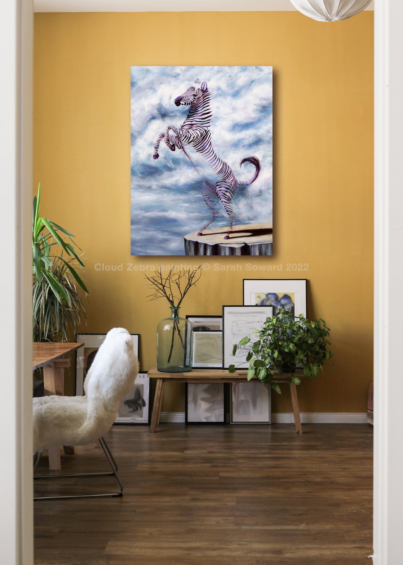 Cloud Zebra, Original oil painting