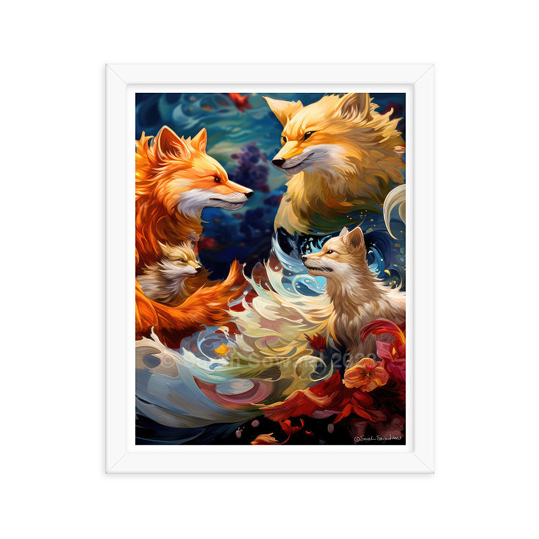 Out of Tune, Foxes Print