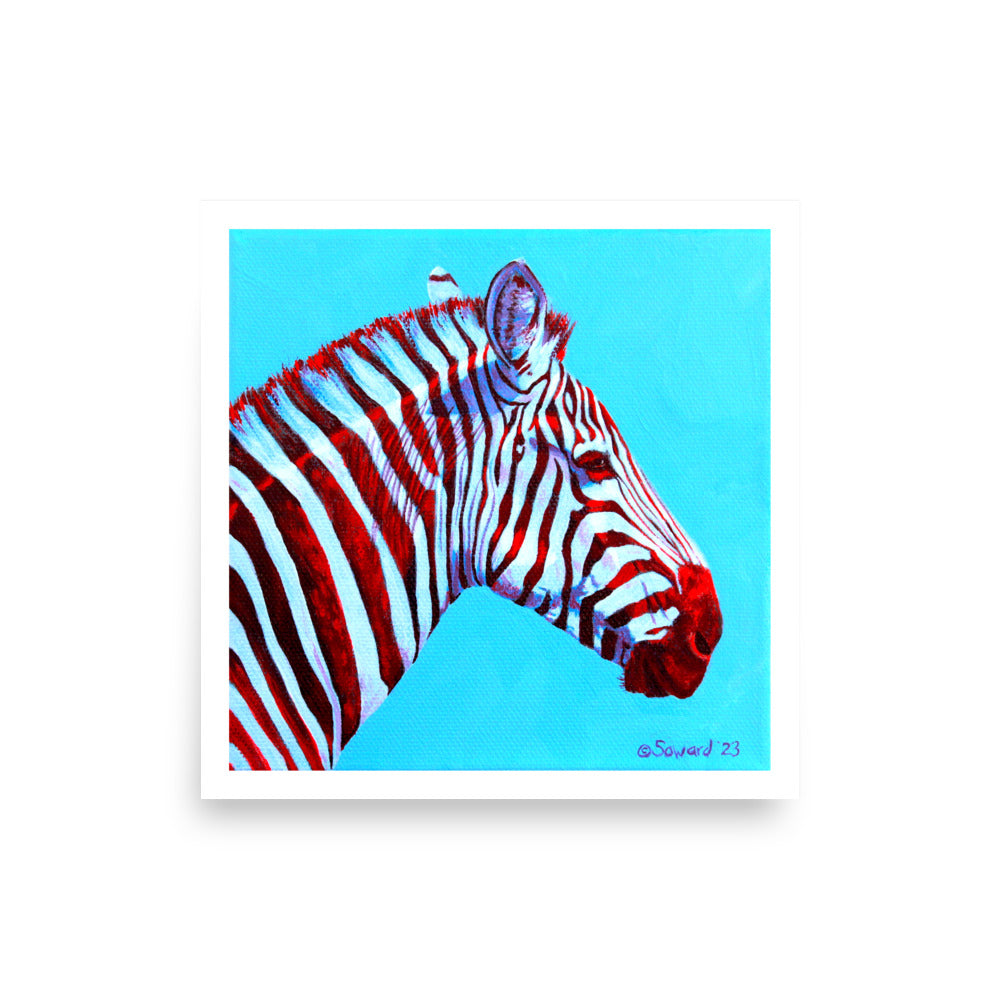 Sugar Cane, Zebra, Open Edition Print