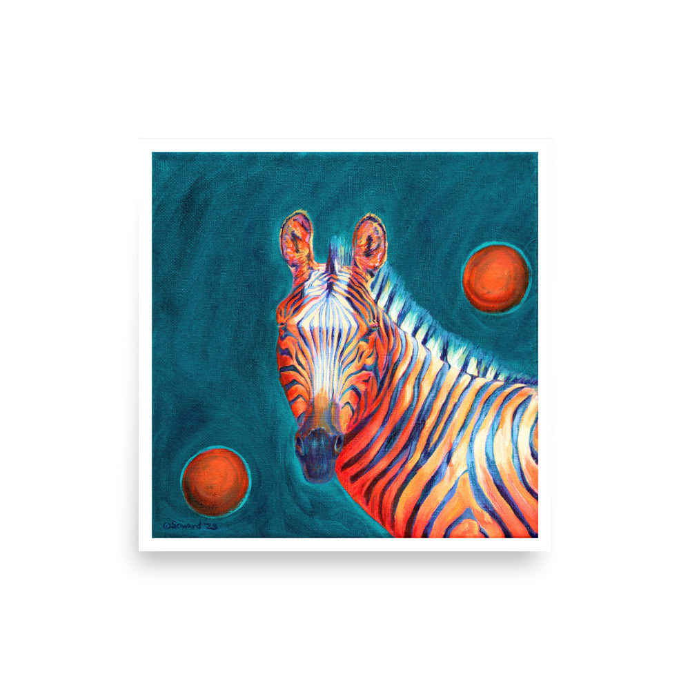 Rhymes with Orange, Zebra, Open Edition Print