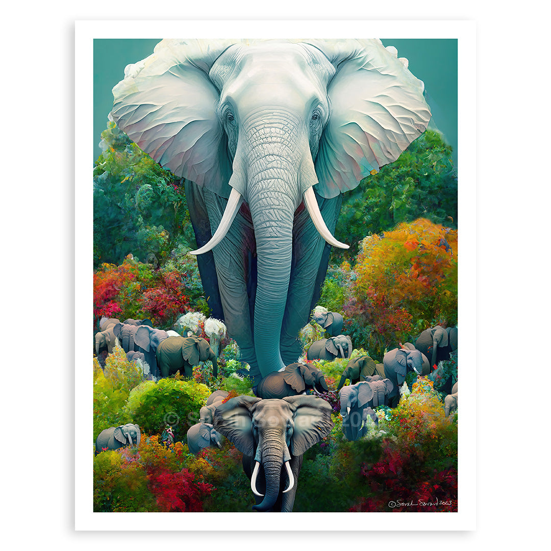 Great White Elephant, Print