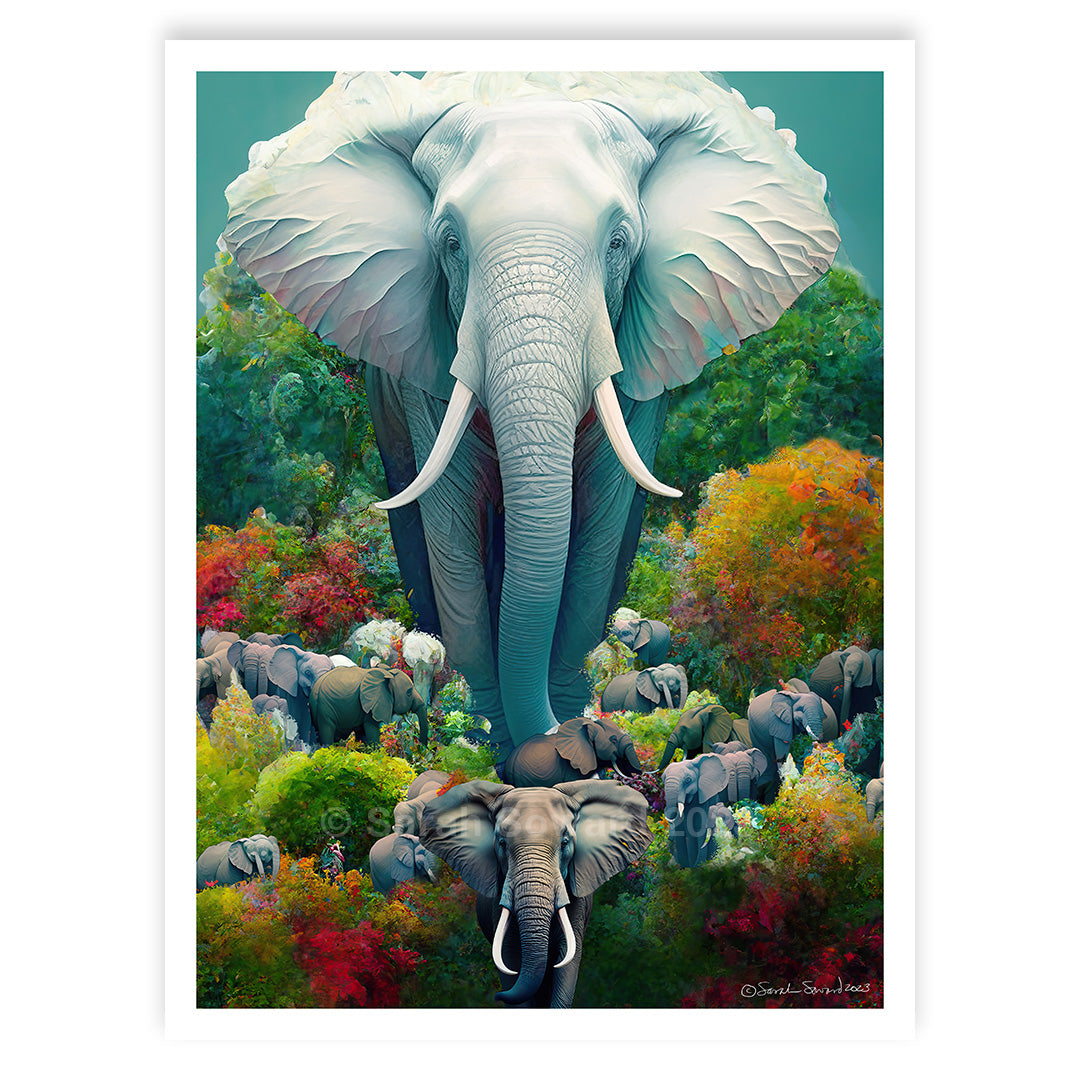 Great White Elephant, Print