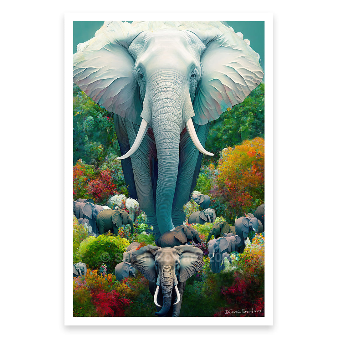 Great White Elephant, Print