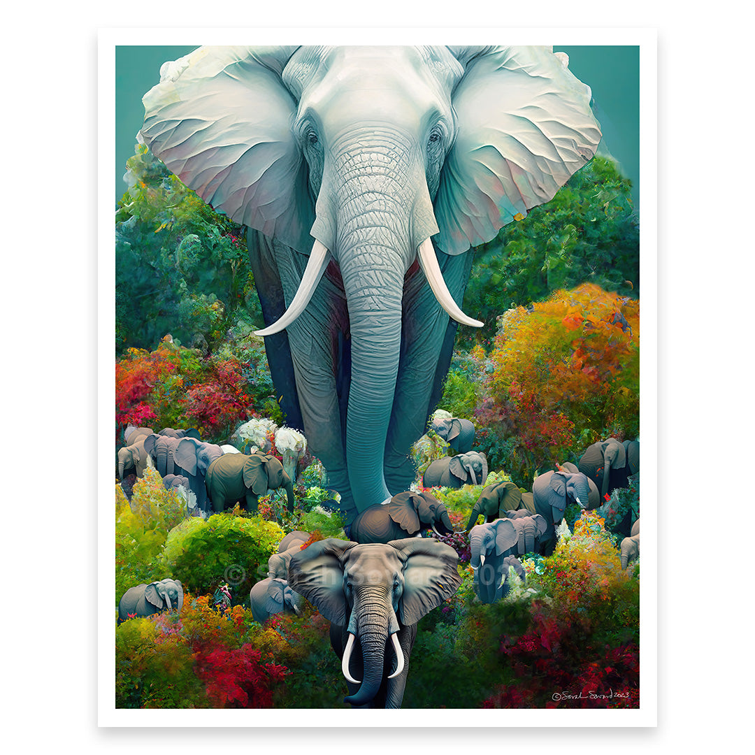 Great White Elephant, Print