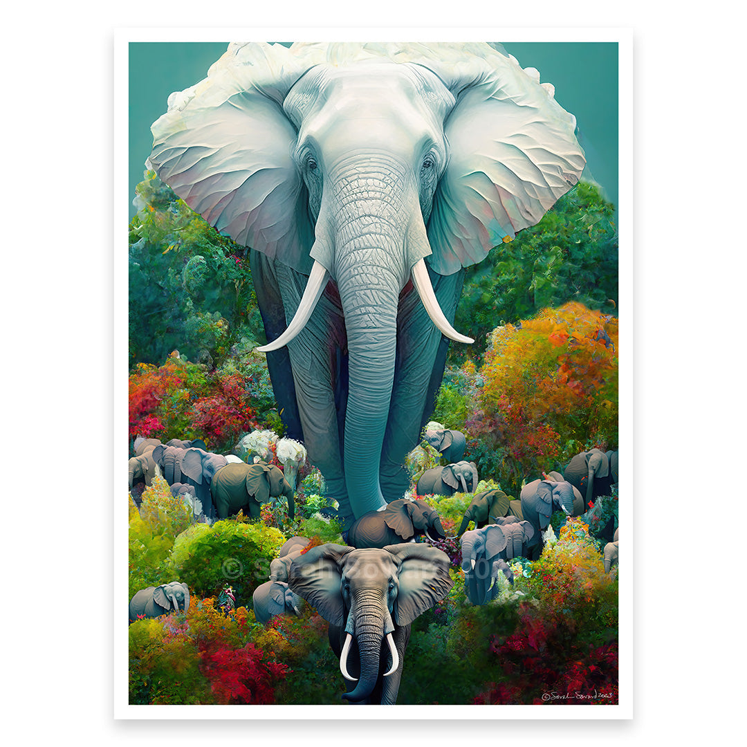 Great White Elephant, Print