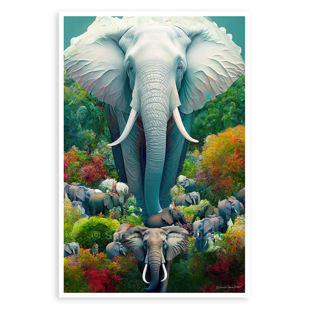 Great White Elephant, Print