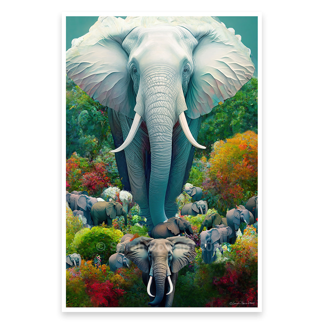 Great White Elephant, Print