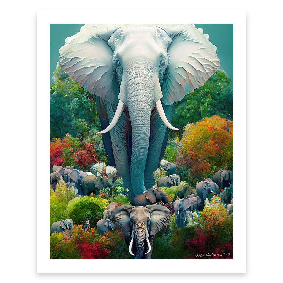 Great White Elephant, Print