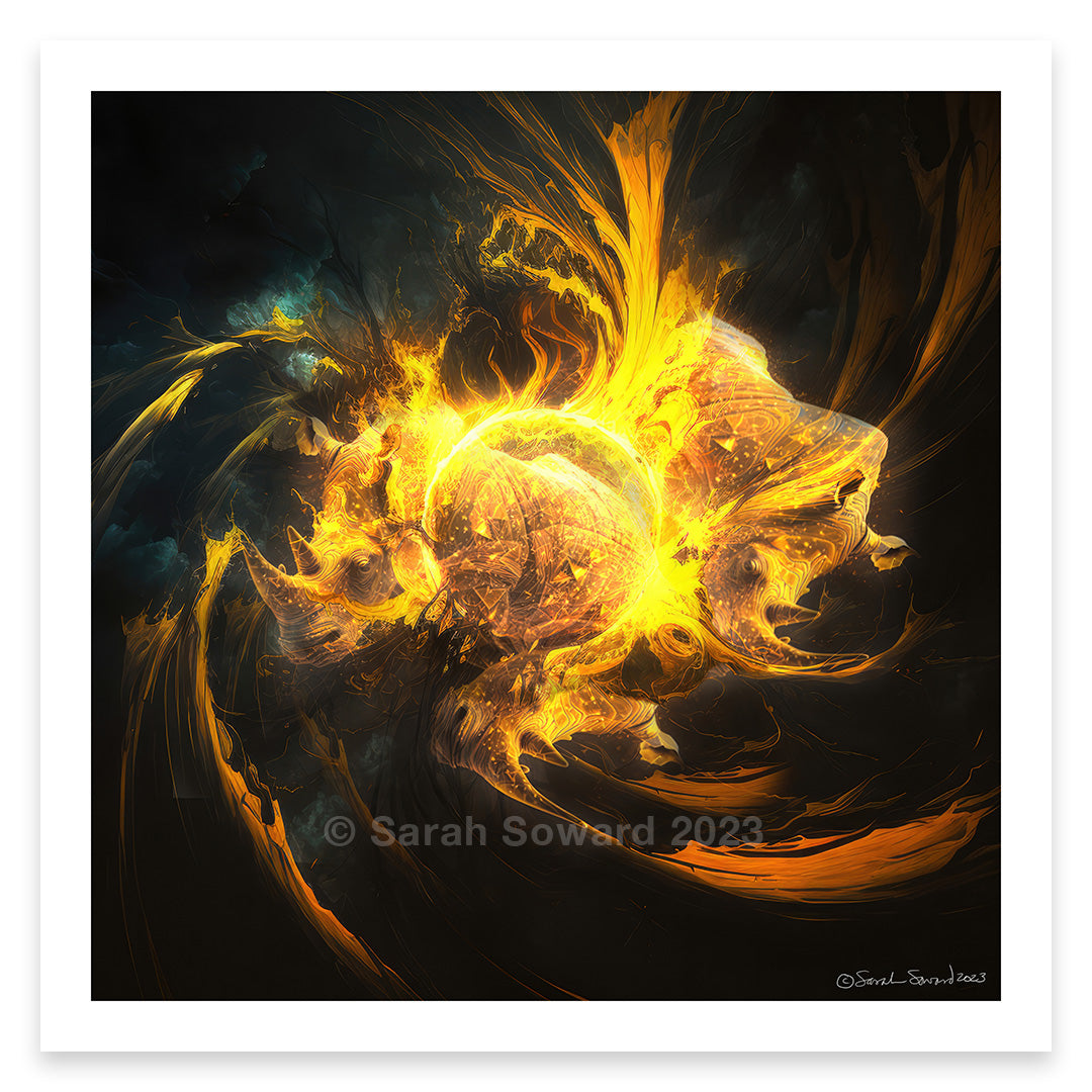Solar Delight, Rhino Print