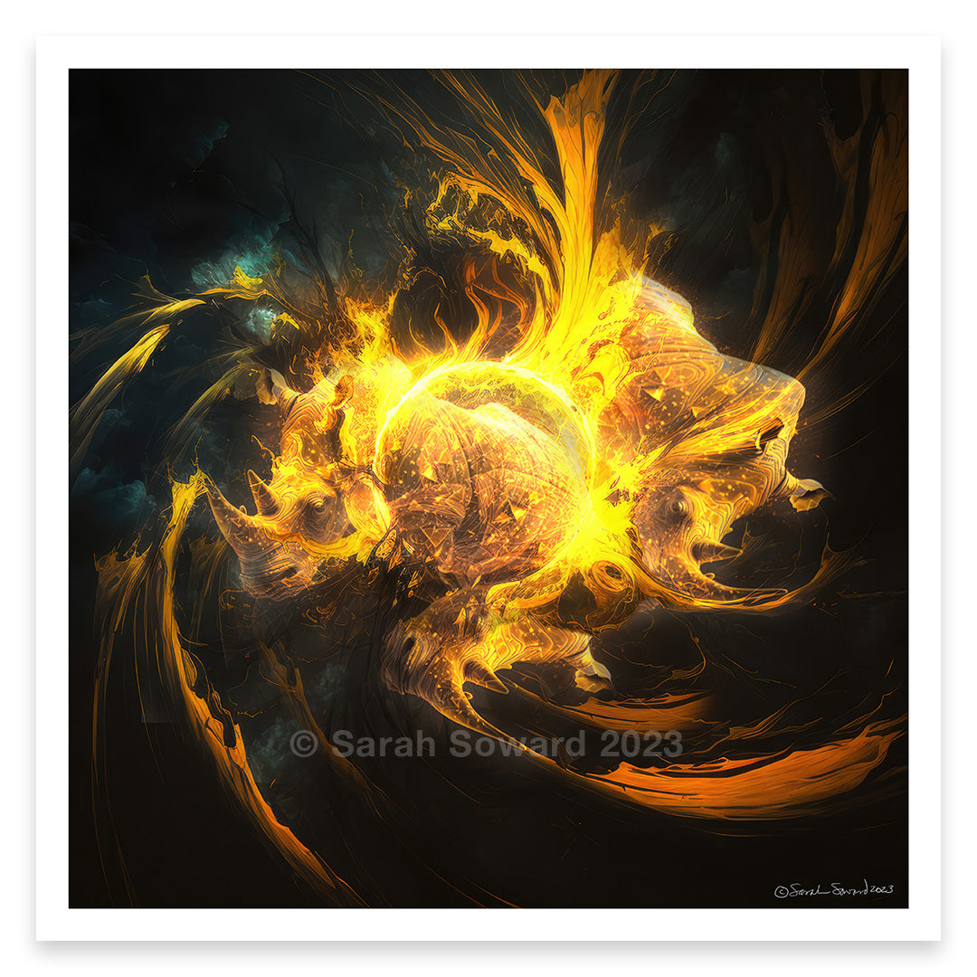Solar Delight, Rhino Print
