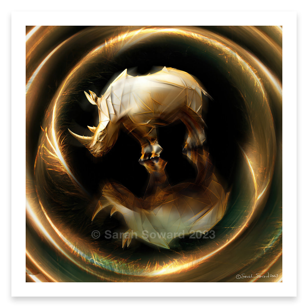 Solar Transcendence, Rhino Print