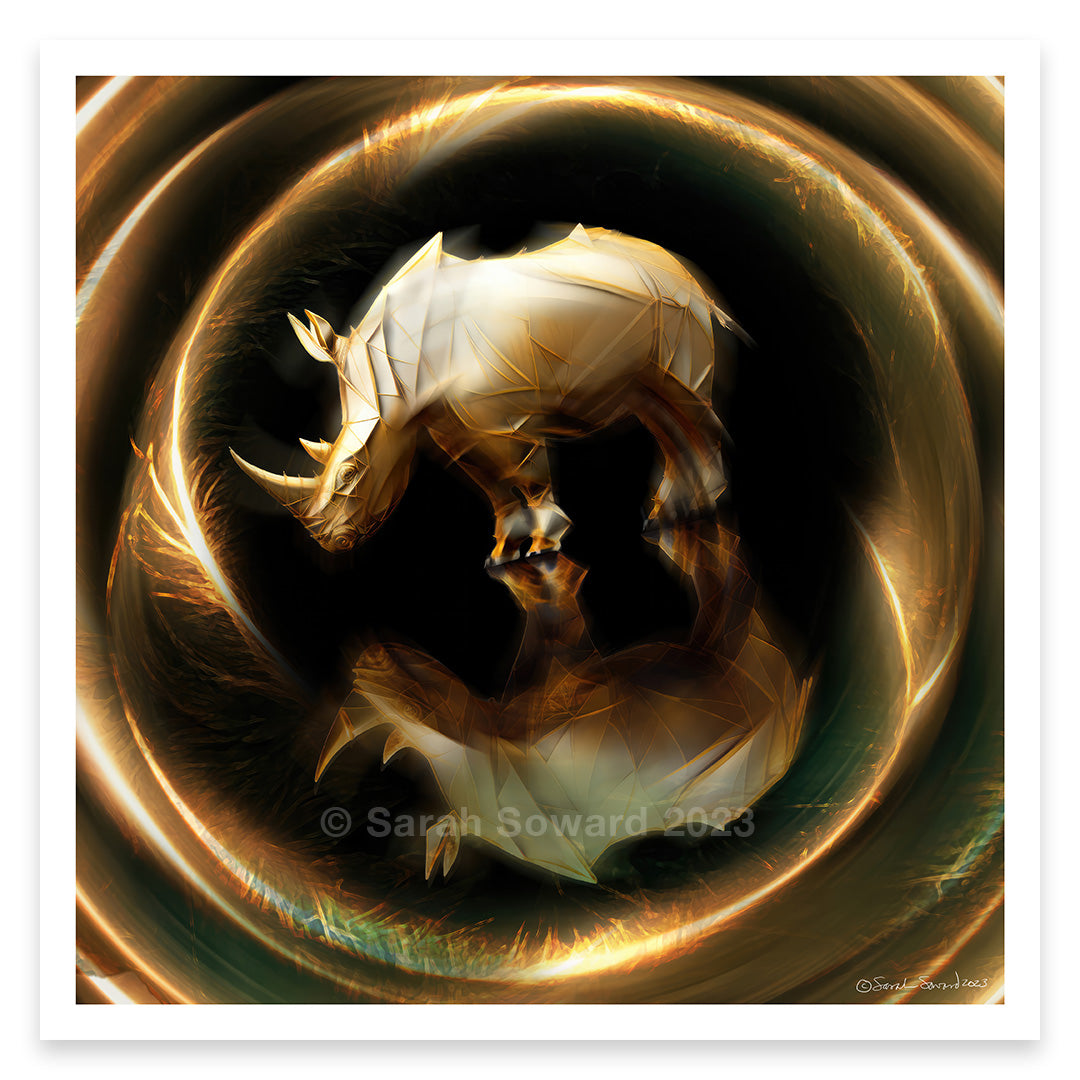 Solar Transcendence, Rhino Print