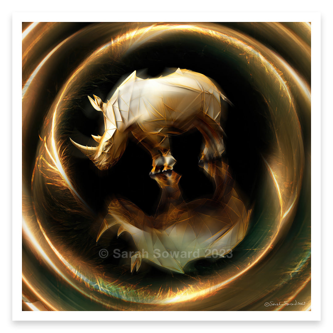 Solar Transcendence, Rhino Print