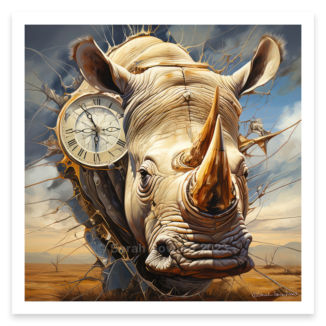 Rhino Time, Print