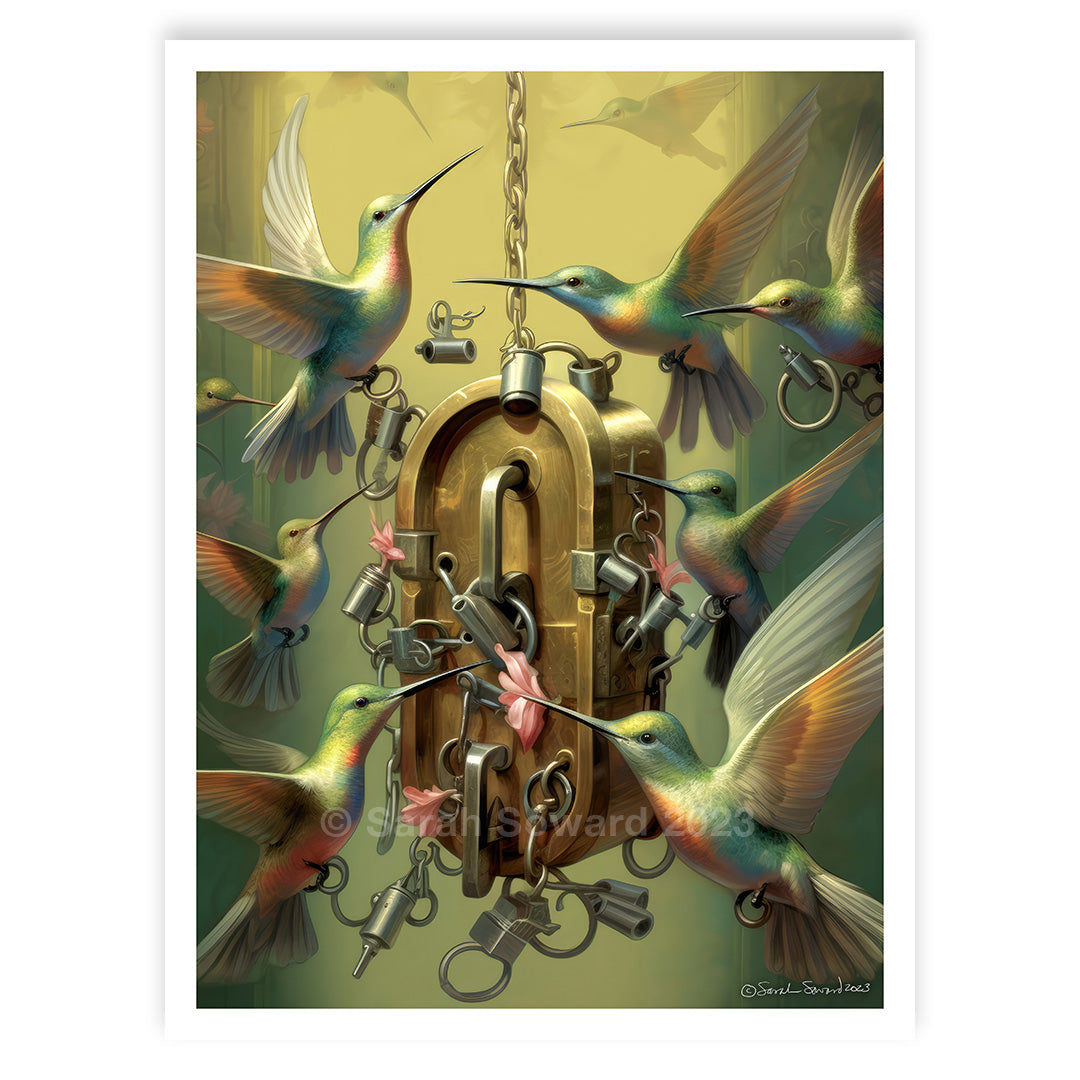 Lock Pickers, Hummingbird Print