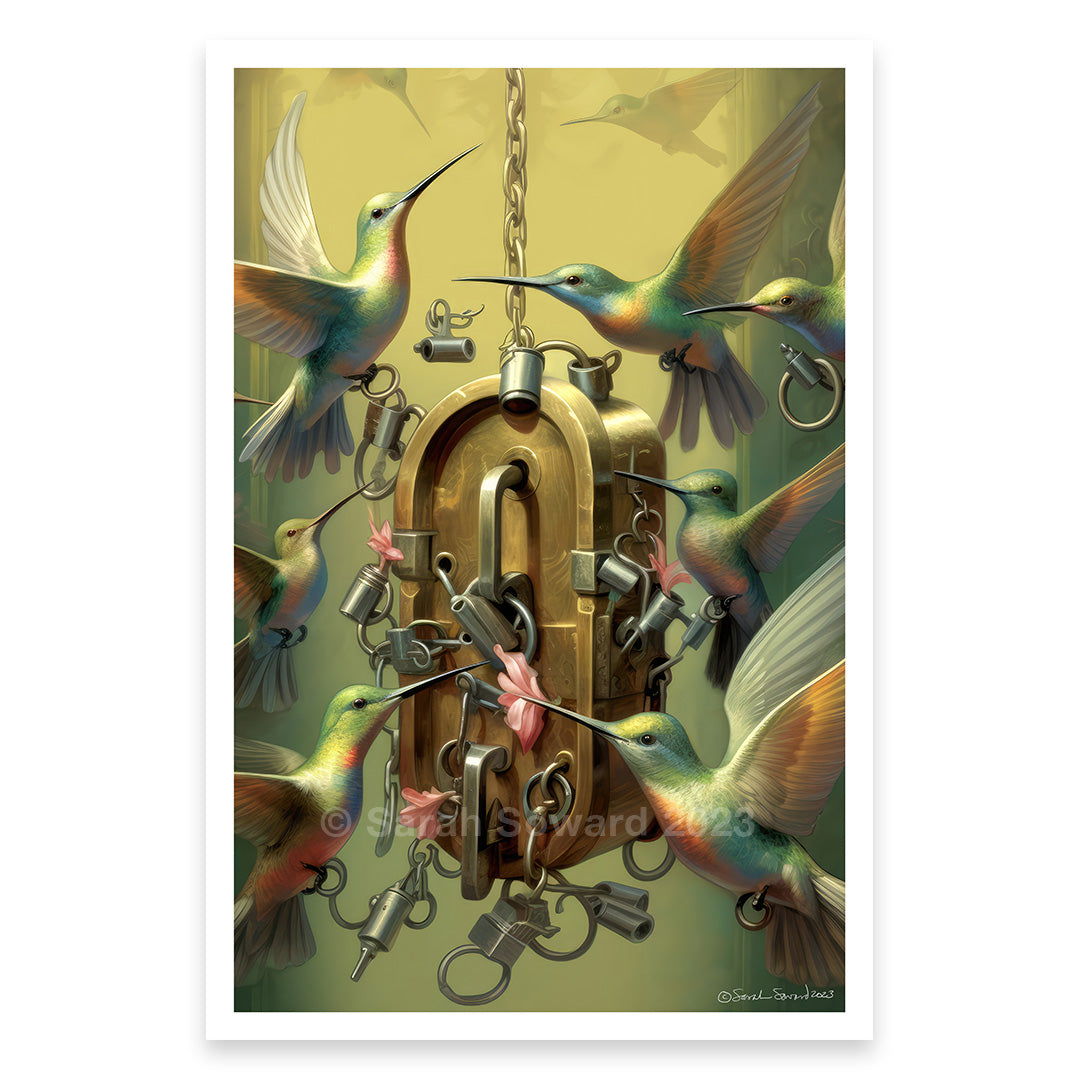 Lock Pickers, Hummingbird Print