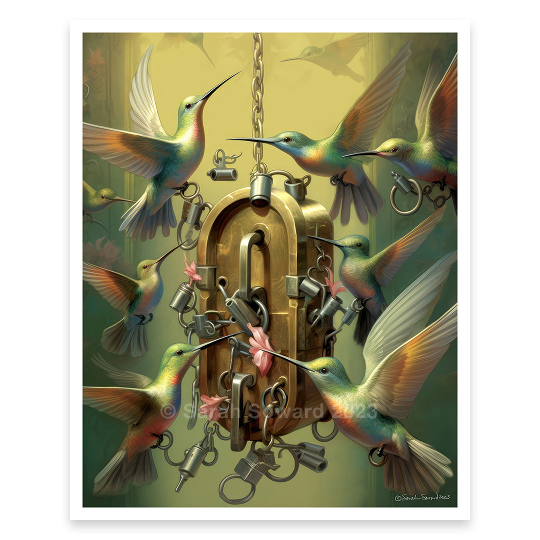 Lock Pickers, Hummingbird Print