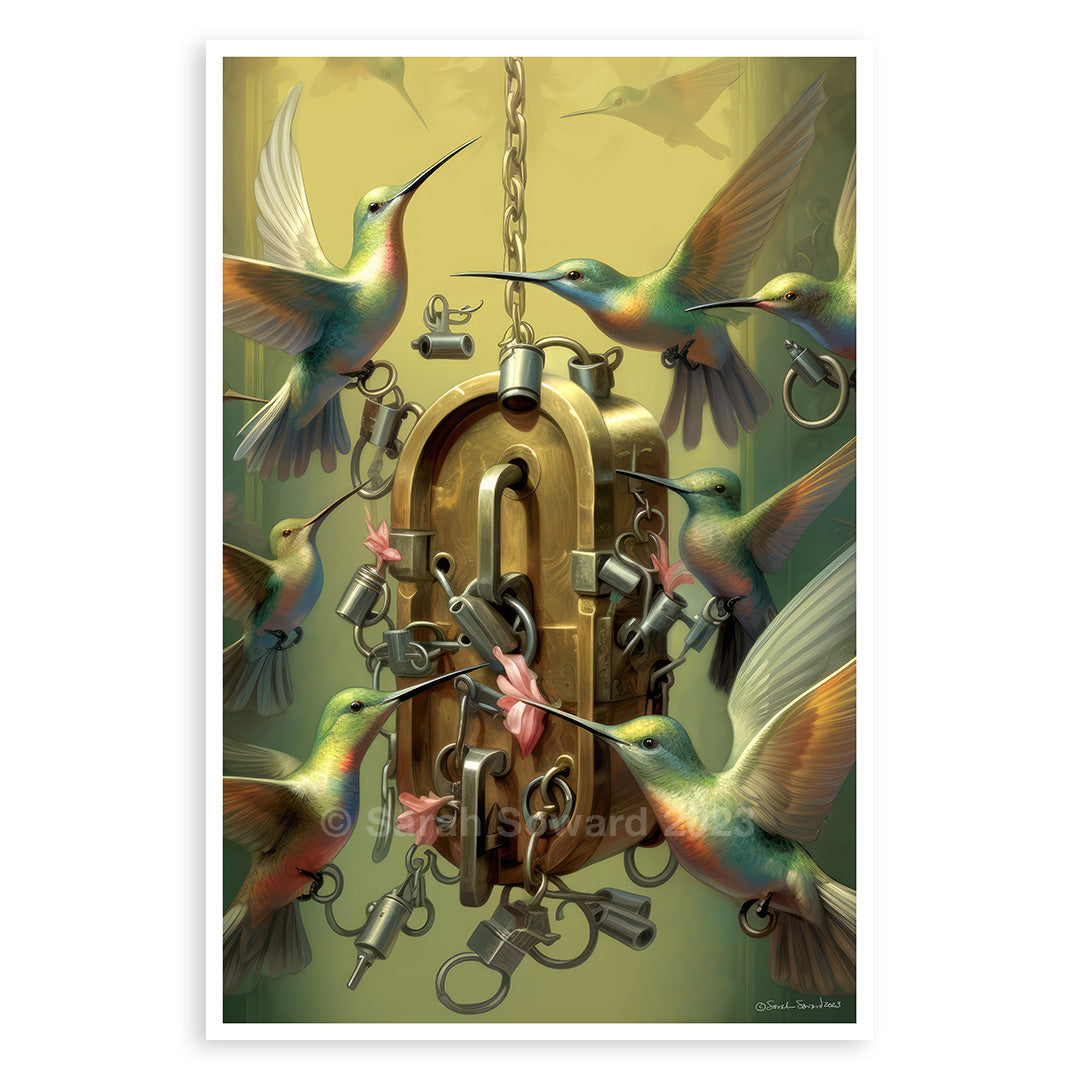 Lock Pickers, Hummingbird Print