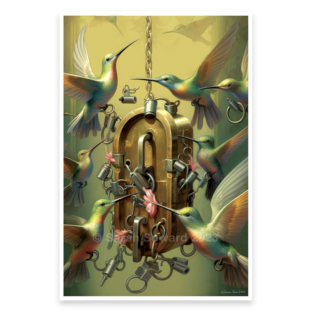 Lock Pickers, Hummingbird Print