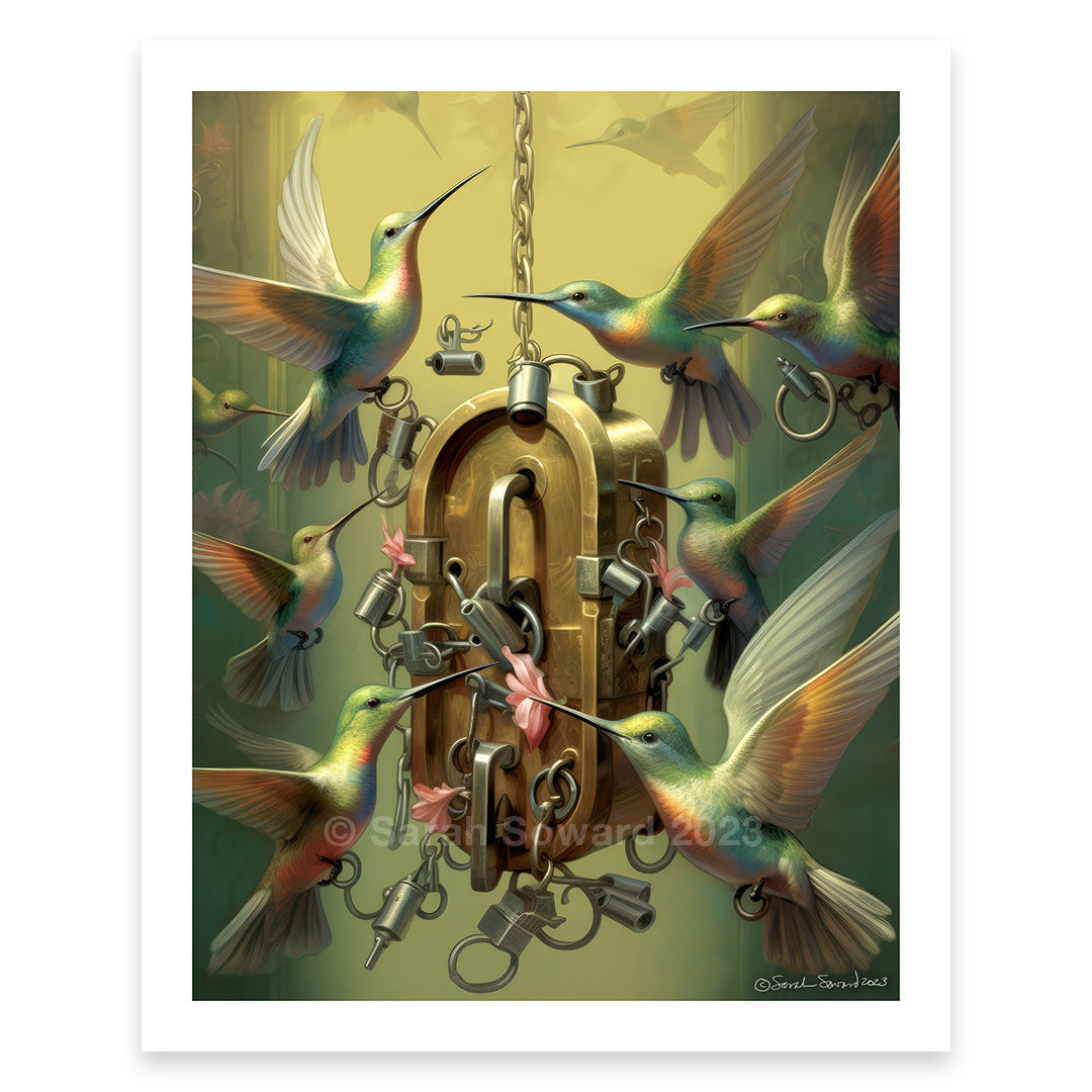 Lock Pickers, Hummingbird Print