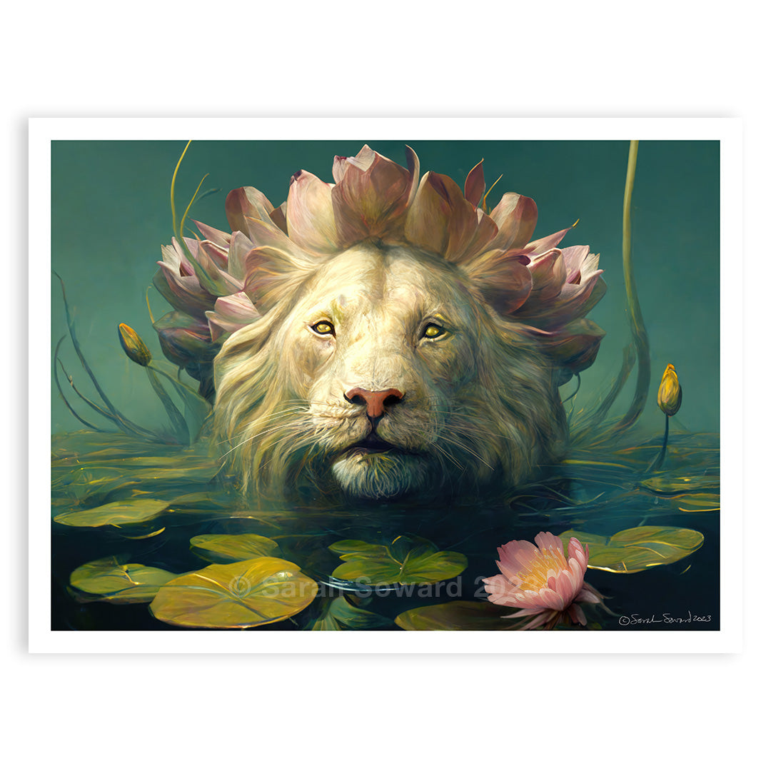 Lotus Lion, Print