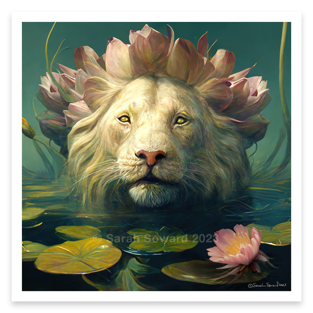 Lotus Lion, Print