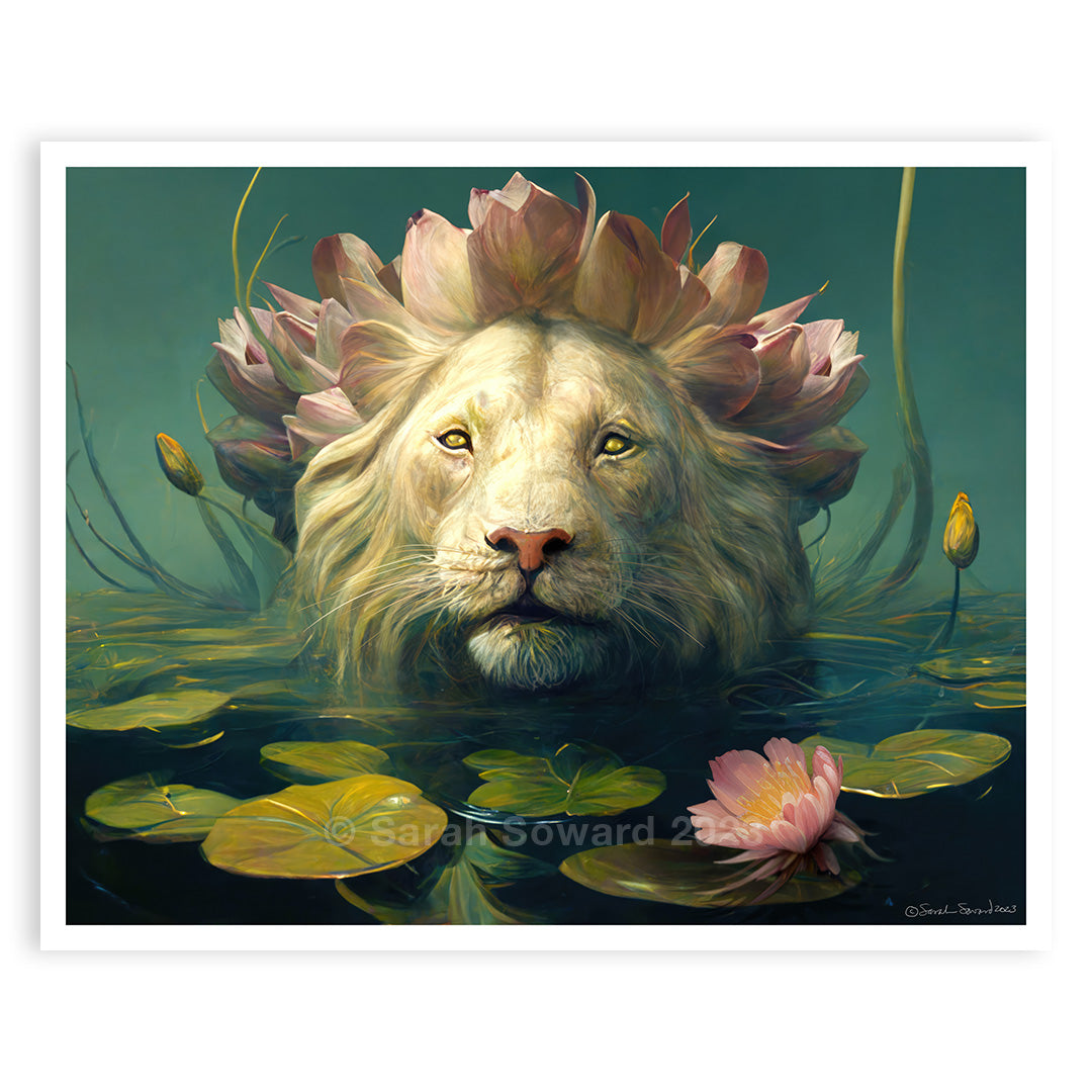 Lotus Lion, Print