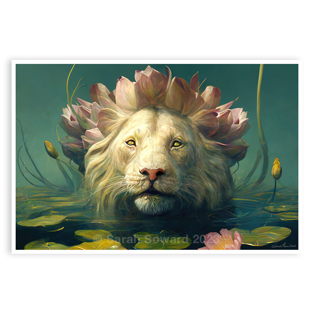 Lotus Lion, Print