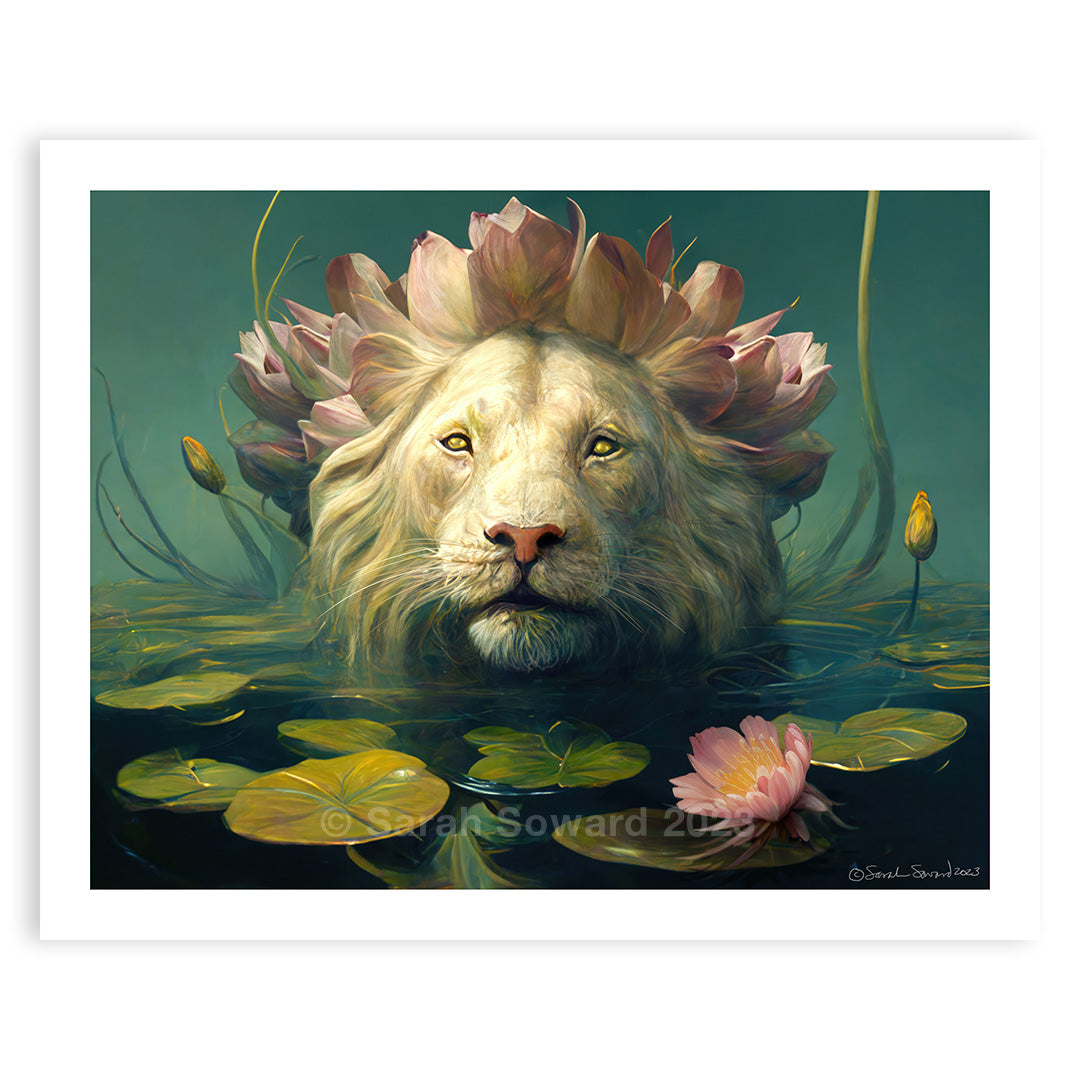 Lotus Lion, Print