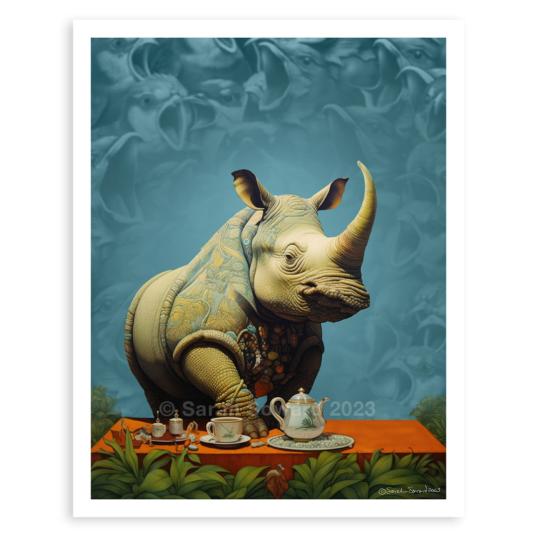 Without Concern, Rhino Print