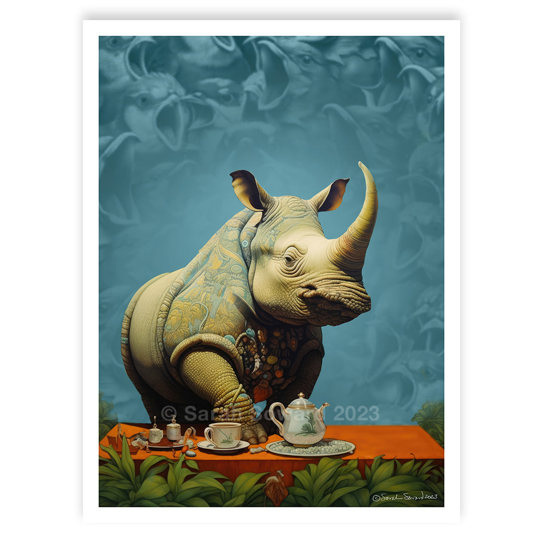Without Concern, Rhino Print