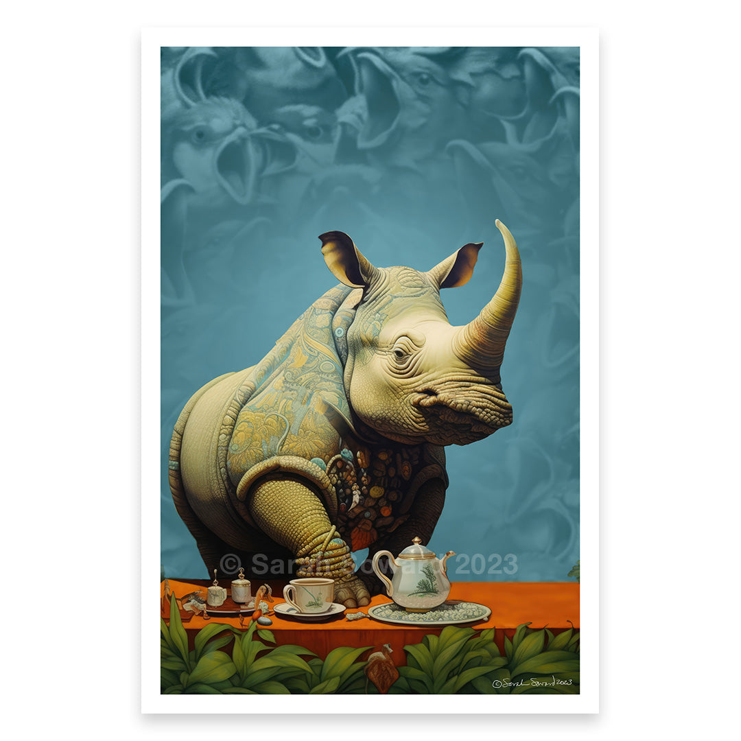 Without Concern, Rhino Print
