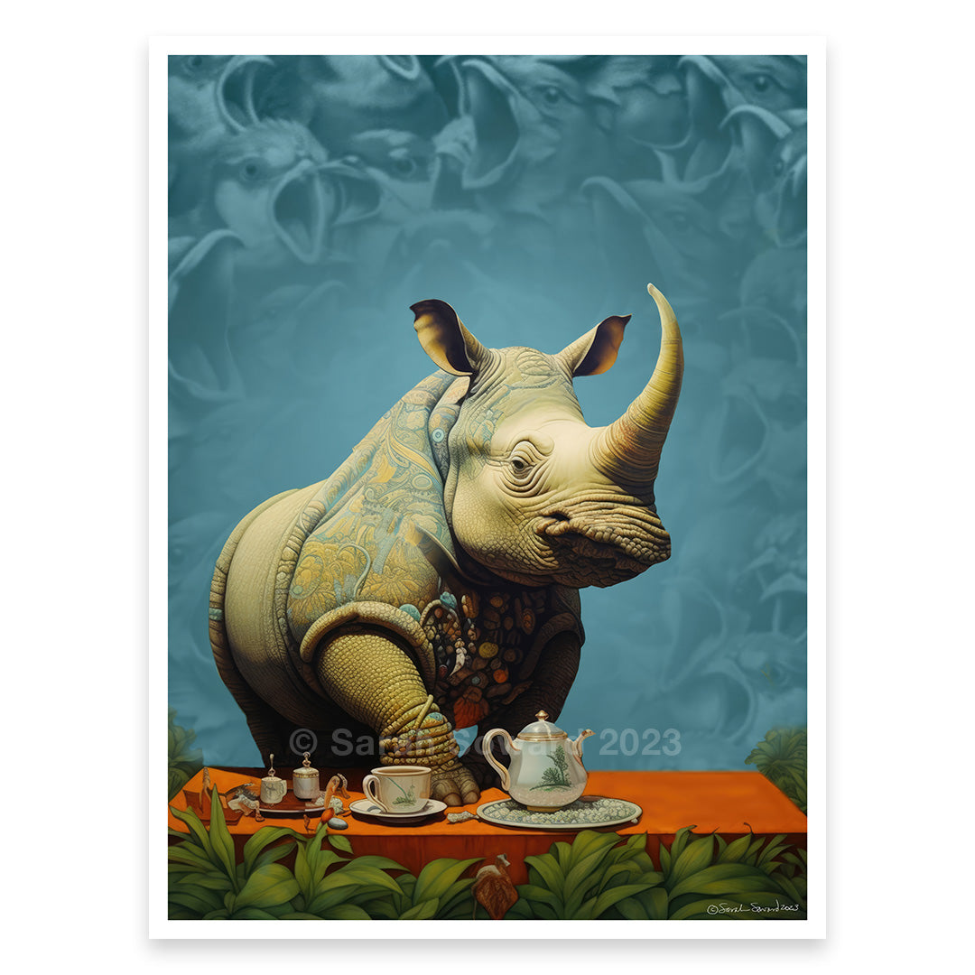 Without Concern, Rhino Print