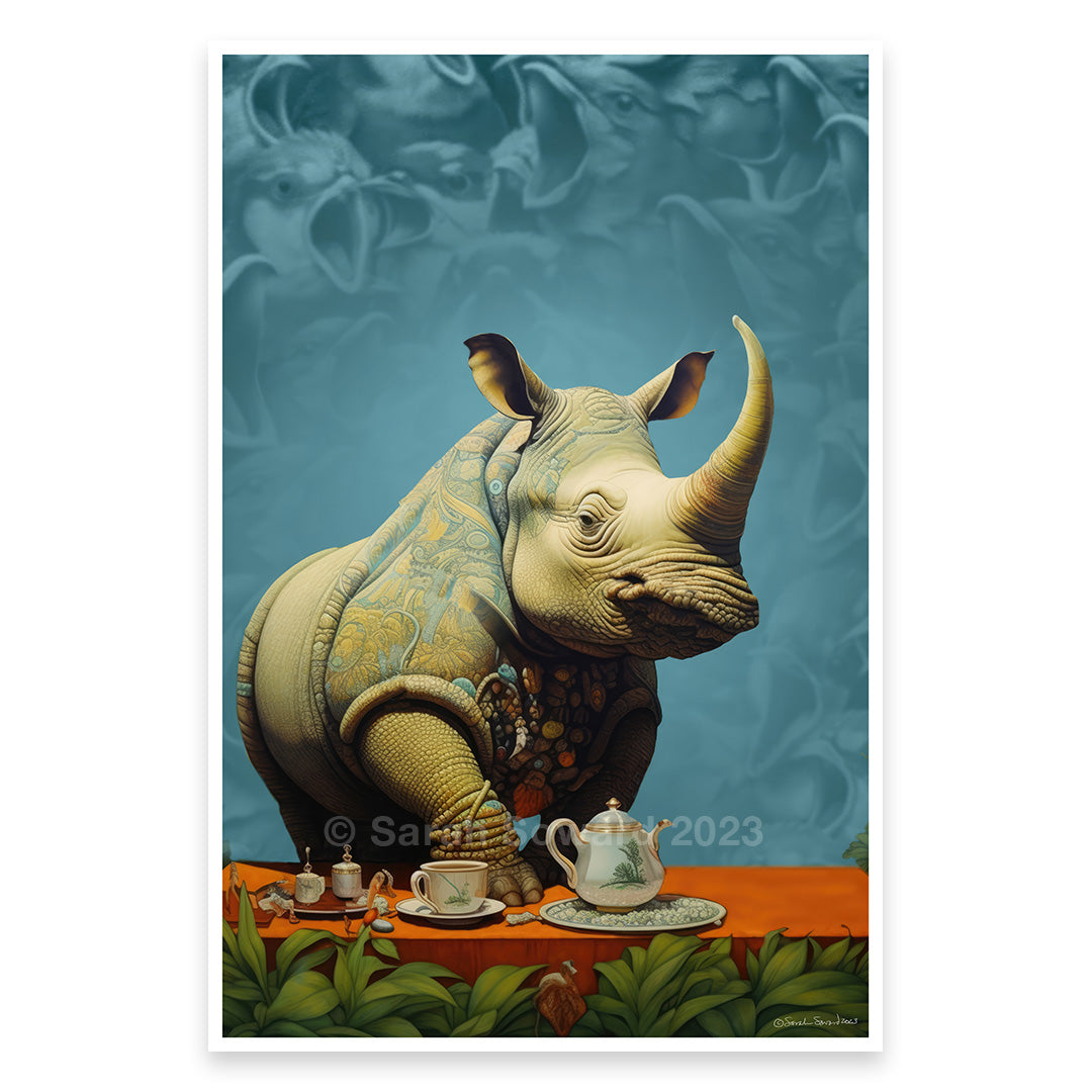 Without Concern, Rhino Print