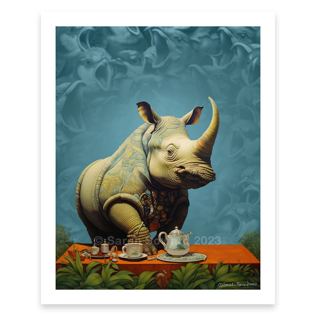 Without Concern, Rhino Print