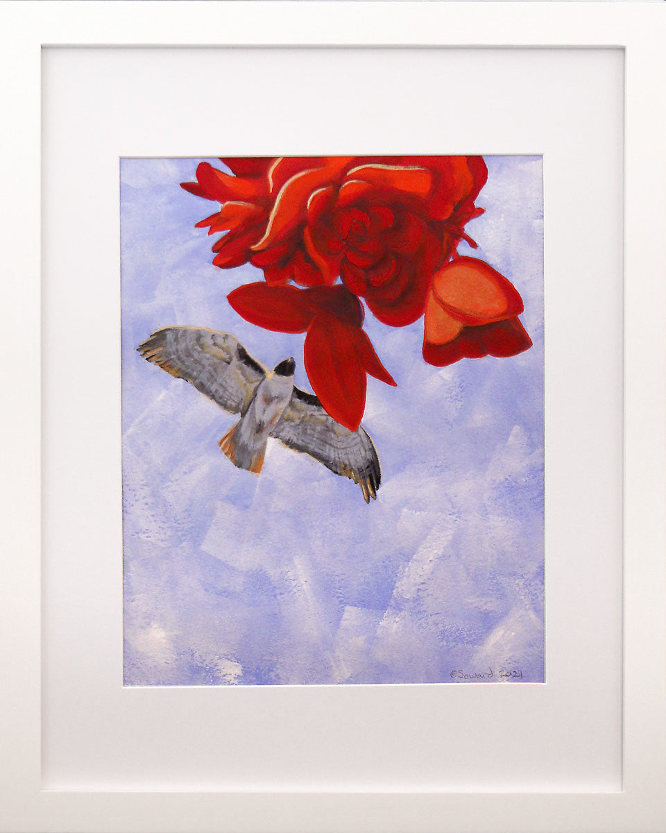Visiting Red, Original Painting