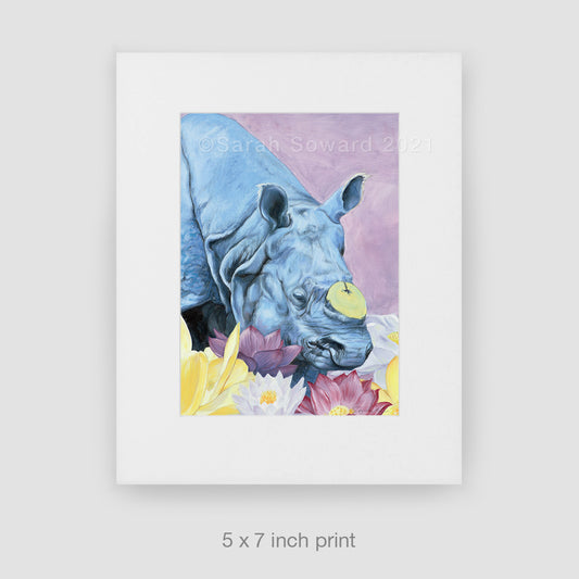 Tusk, Limited Edition Rhino Print
