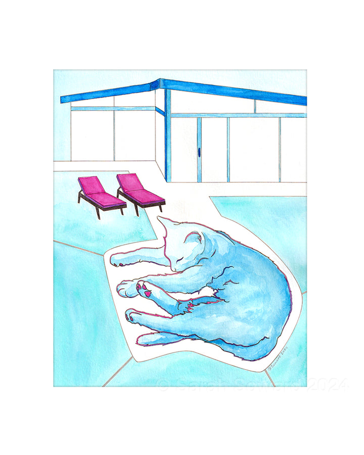 Anastasia, Modern House Cats Painting