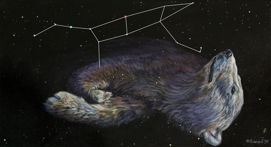 Arctic Ursa Major, Polar Bear, Original Painting