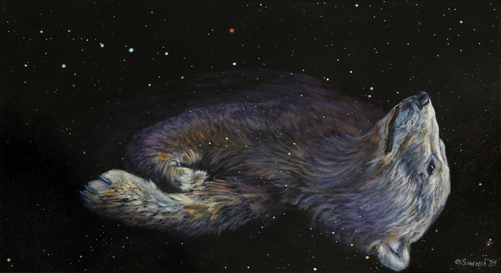 Arctic Ursa Major, Polar Bear, Original Painting